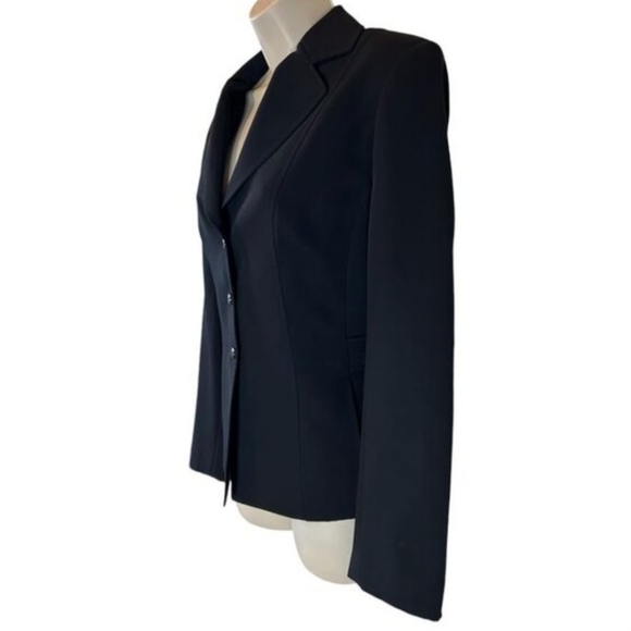Tahari Arthur S. Levine Classic Black‎ Blazer with Silver Buttons Professional 8 - Picture 3 of 12